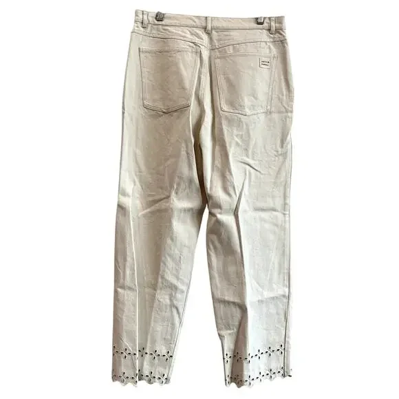 Loeffler Randall Demi Embroidered Pant Natural - Picture 5 of 9